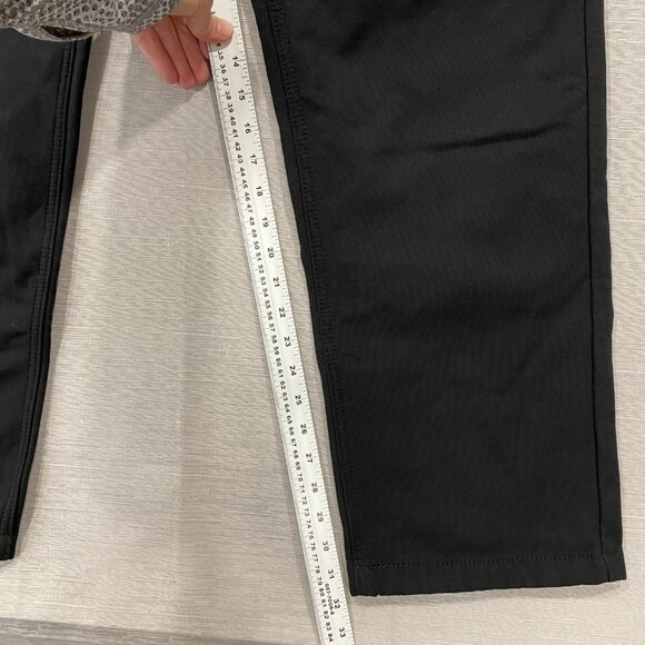 CAT Caterpillar Work Pants Mens 38 x 32 Black Canvas Fleece Lined Insulated - Picture 7 of 11